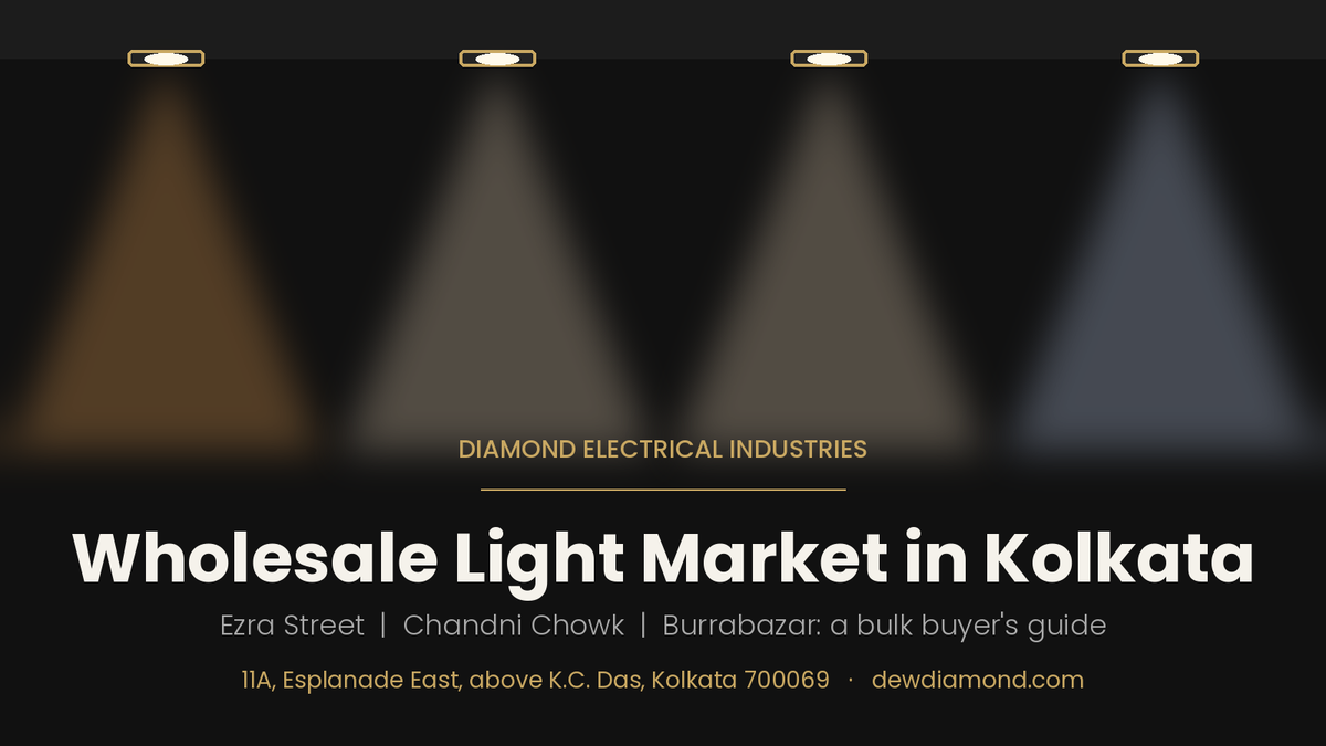 Wholesale light market in Kolkata guide banner by Diamond Electrical Industries