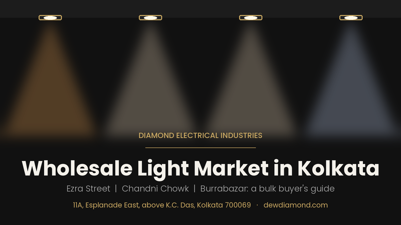 Wholesale light market in Kolkata guide banner by Diamond Electrical Industries