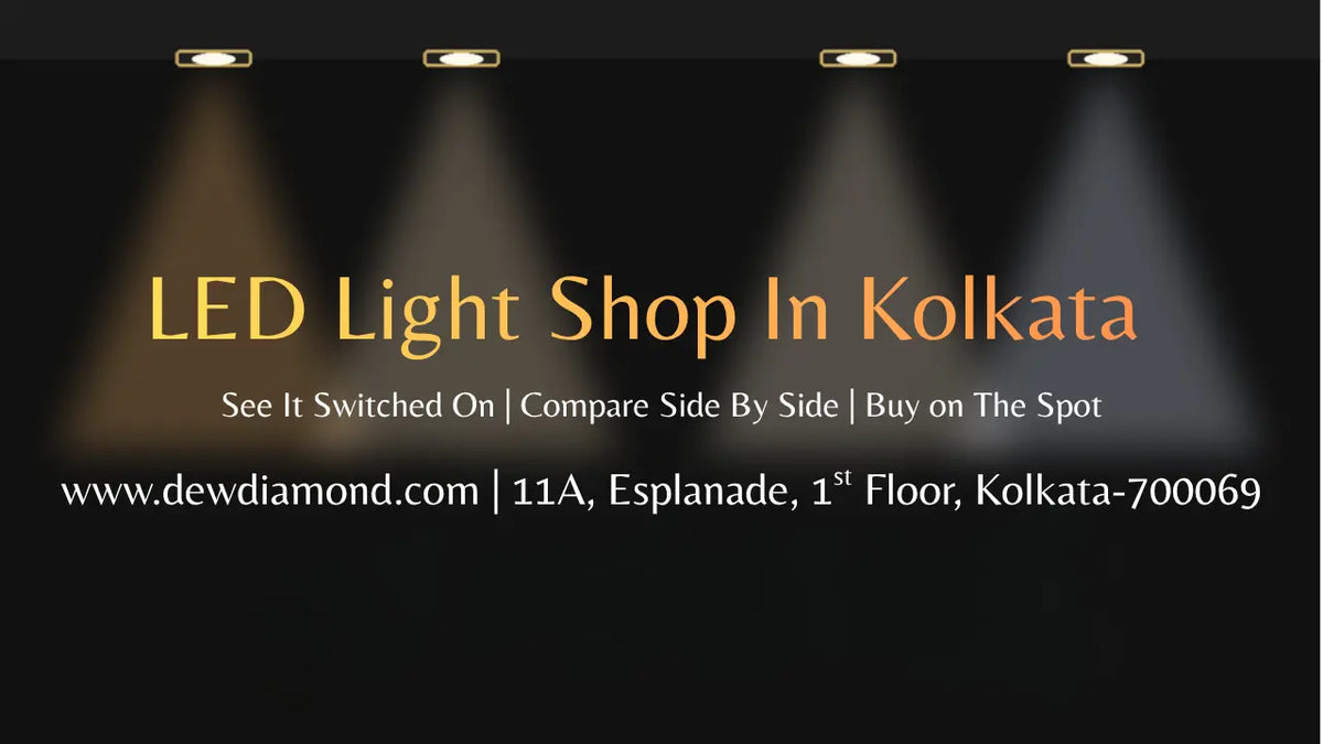 Diamond LED light showroom at Esplanade East, Kolkata