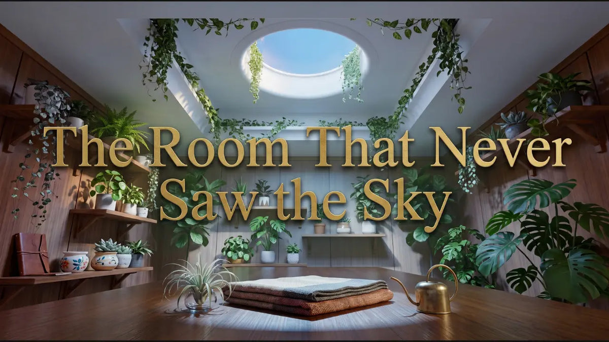 Artificial LED skylight bringing a blue sky into a windowless room in Kolkata