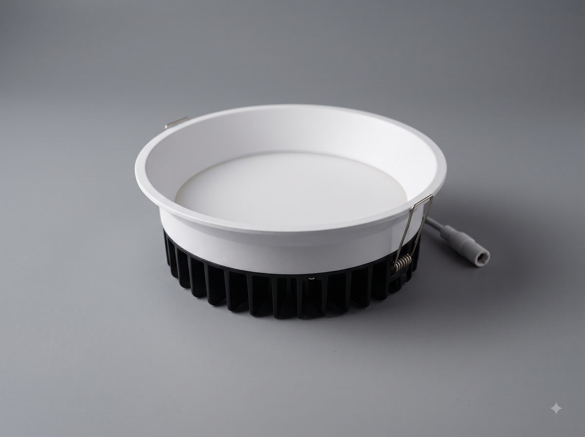 1004 LED Panel Light, 18W-24W round and square recessed ceiling panel