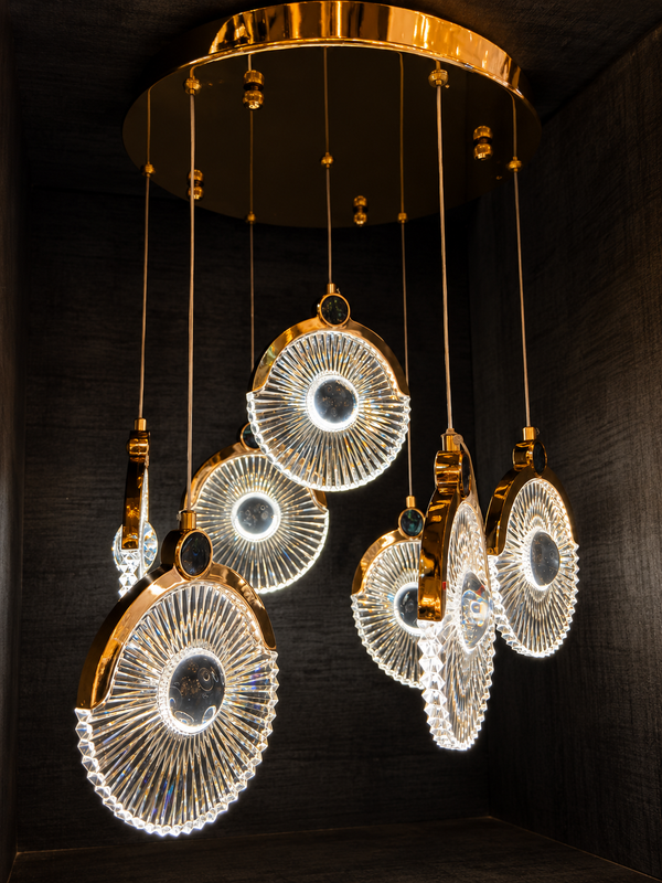 Radiance Crystal Disc Chandelier (2245/7)
