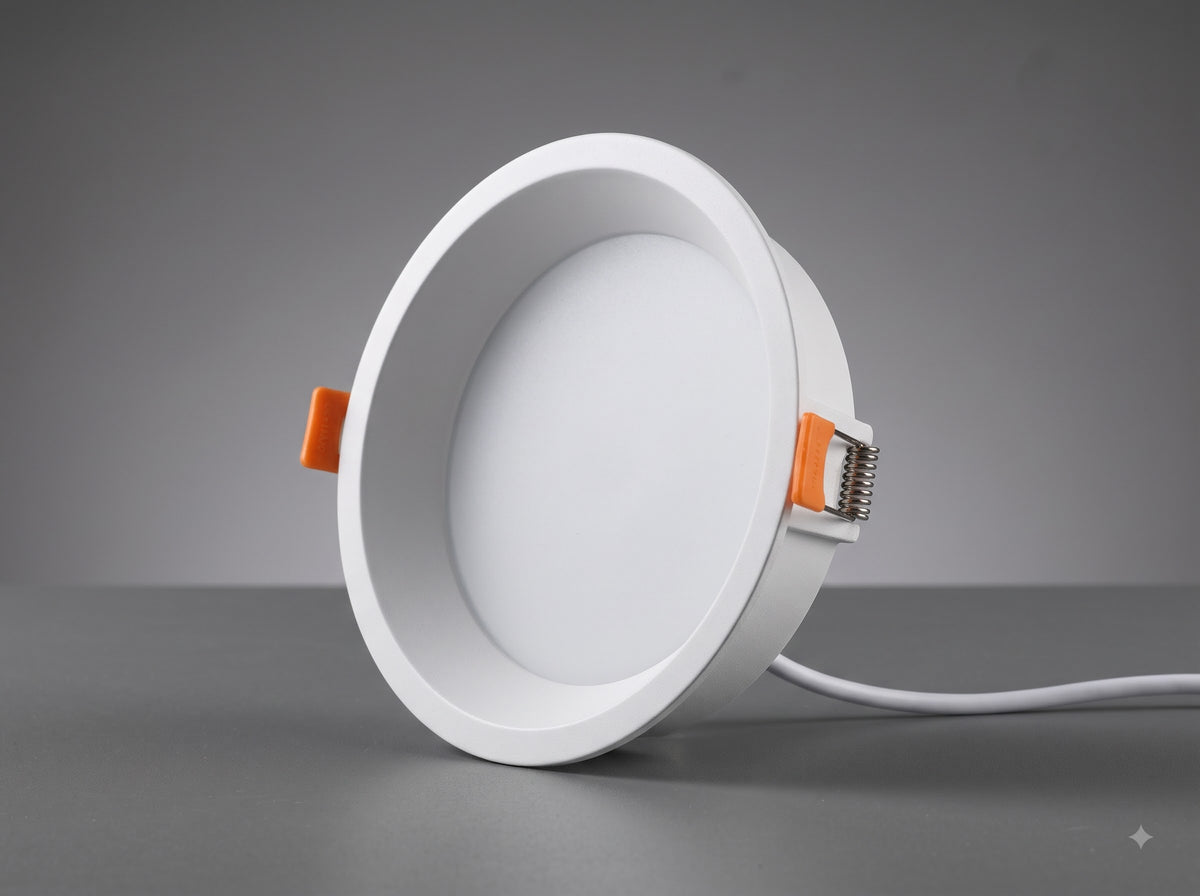 402 Deep Down LED Panel, 3-in-1 switchable CCT round recessed ceiling panel
