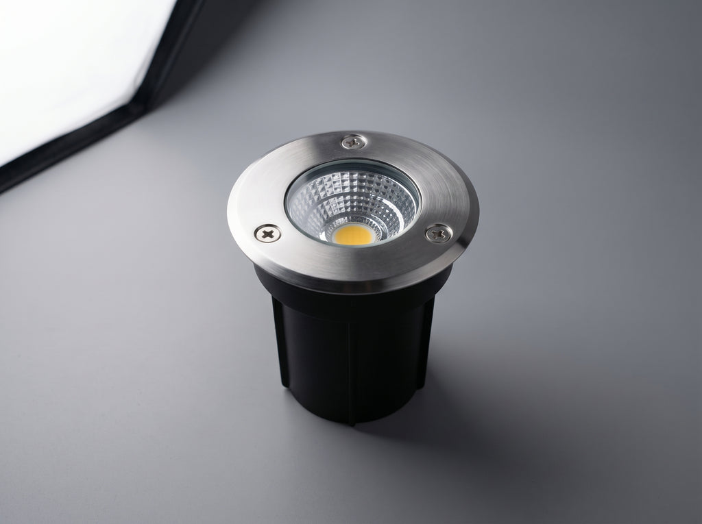 Burial Light installed in ground