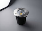 Burial Light installed in ground