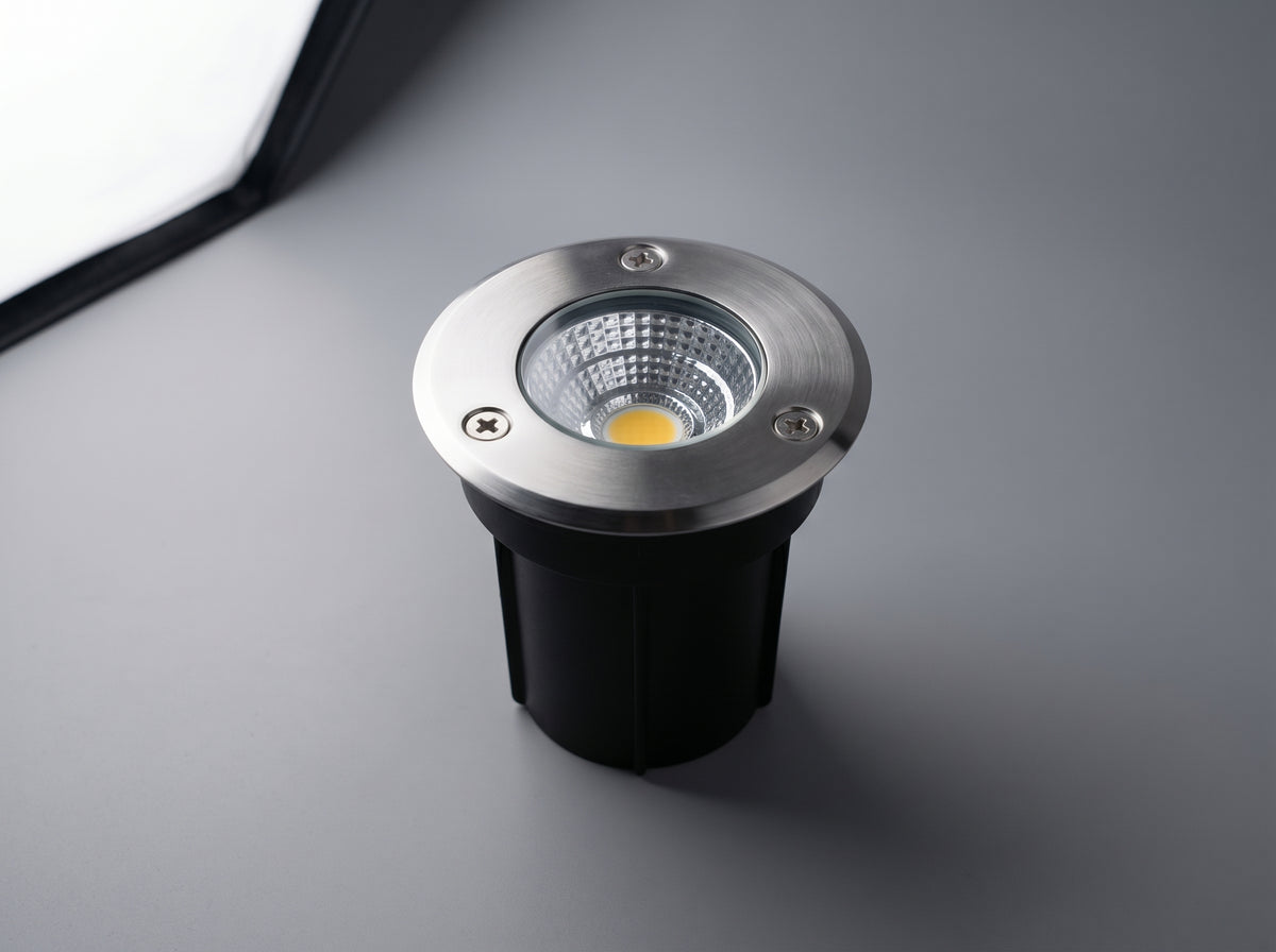 Burial Light installed in ground