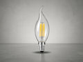 CANDLE BULB WITH TAIL, E14 flame-tip LED candle bulb