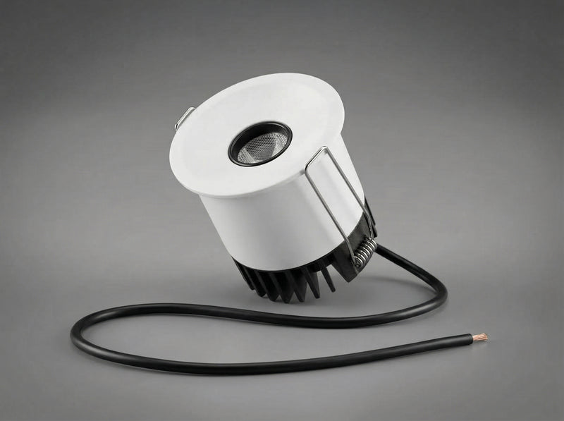 D2092 COB downlight with black bezel, 9W and 12W