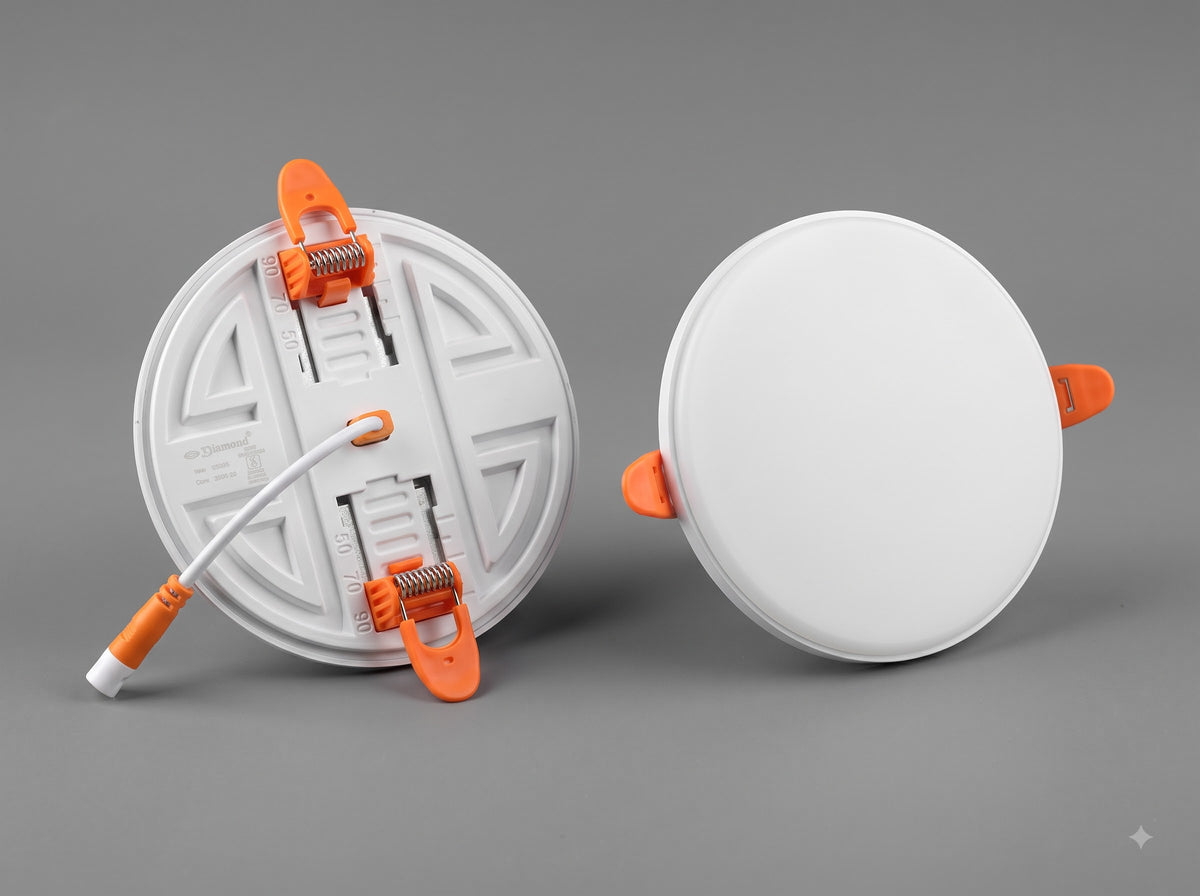 DAAP Adjustable Panel, adjustable cutout round recessed LED ceiling panel