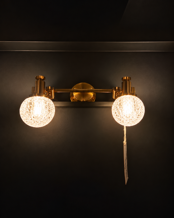 Double Globe Wall Light