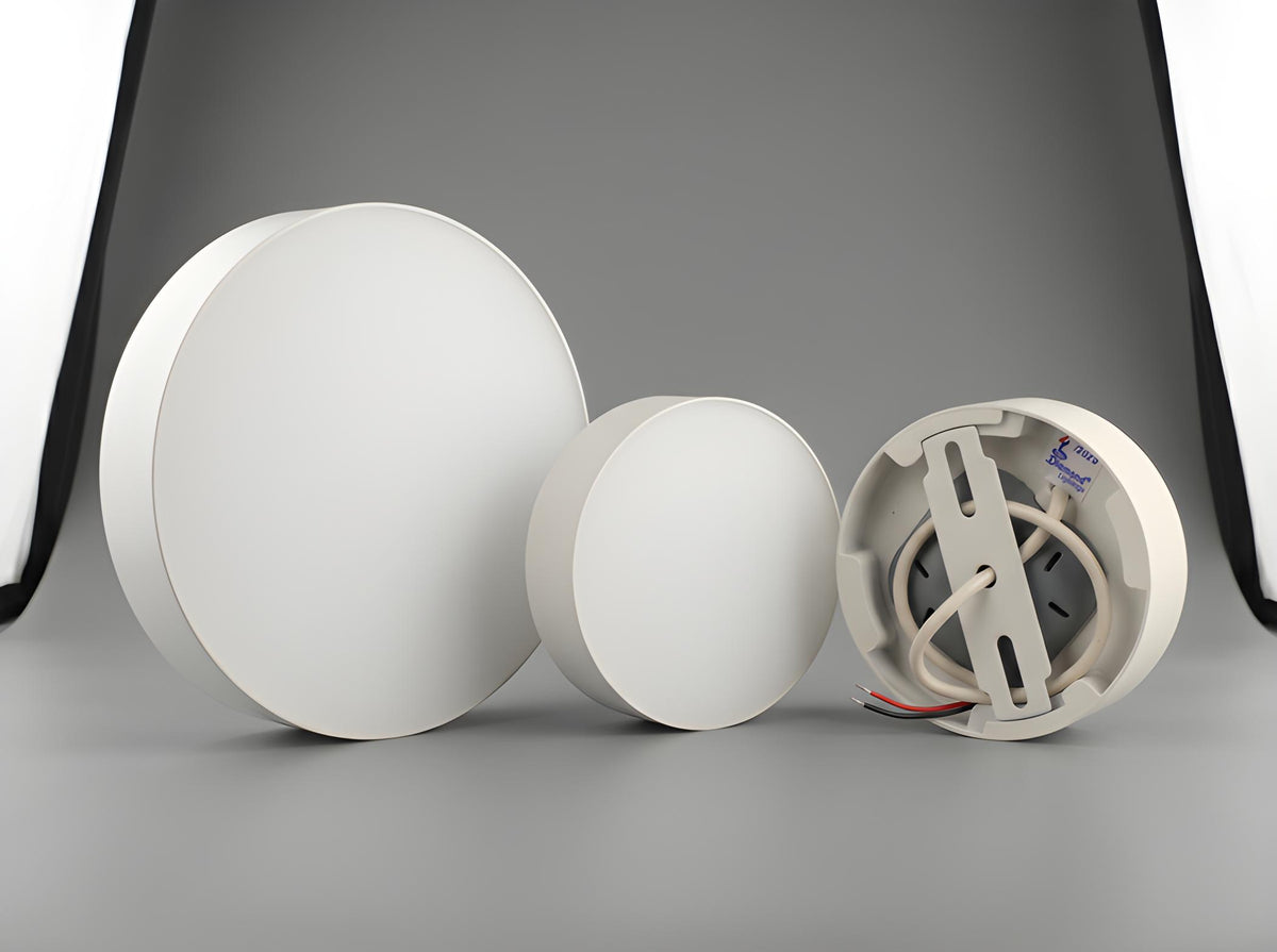 Eco Luna 3-in-1 CCT switchable LED surface light, round fitting