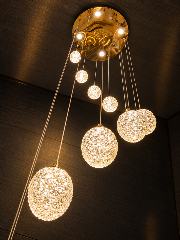 Lumièra Spiral Globe Chandelier (F498/12)