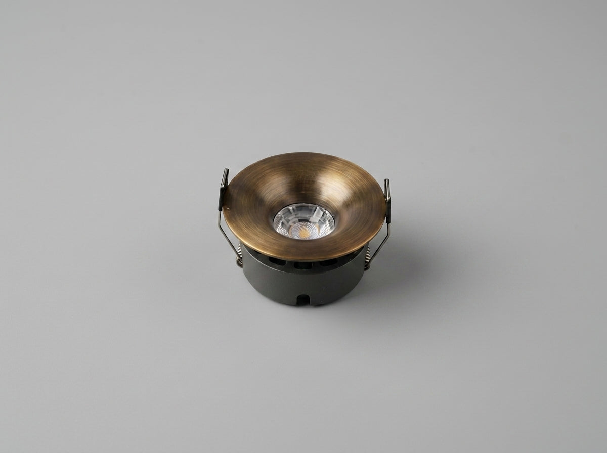 HALO 2.4G tunable white downlight in antique brass finish