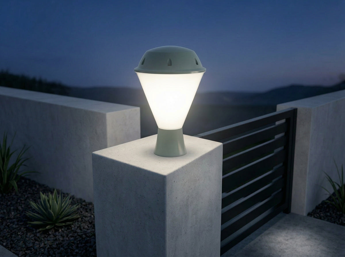 Legend Gate Light on pillar