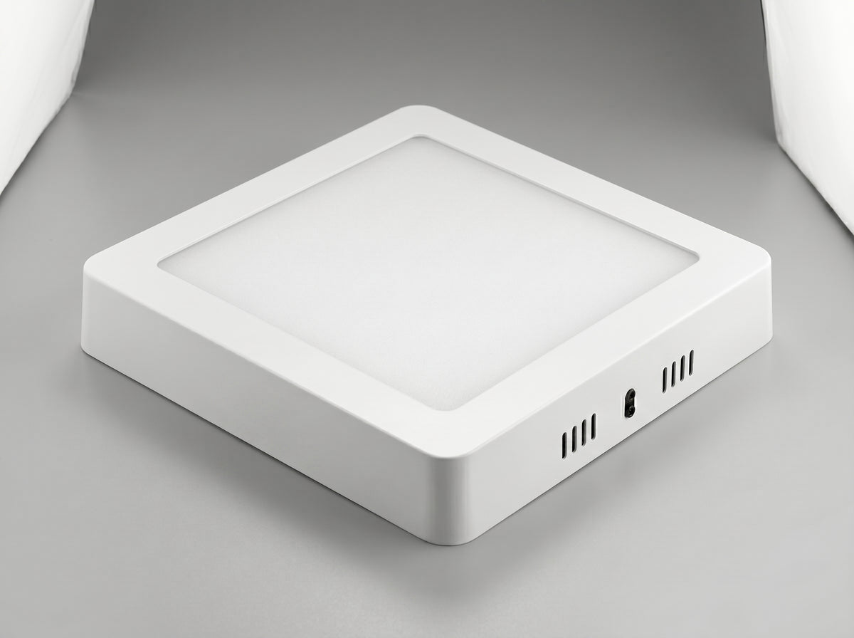 Metal slim surface LED light D889 square