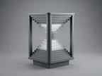 Pyramid Gate Light on pillar