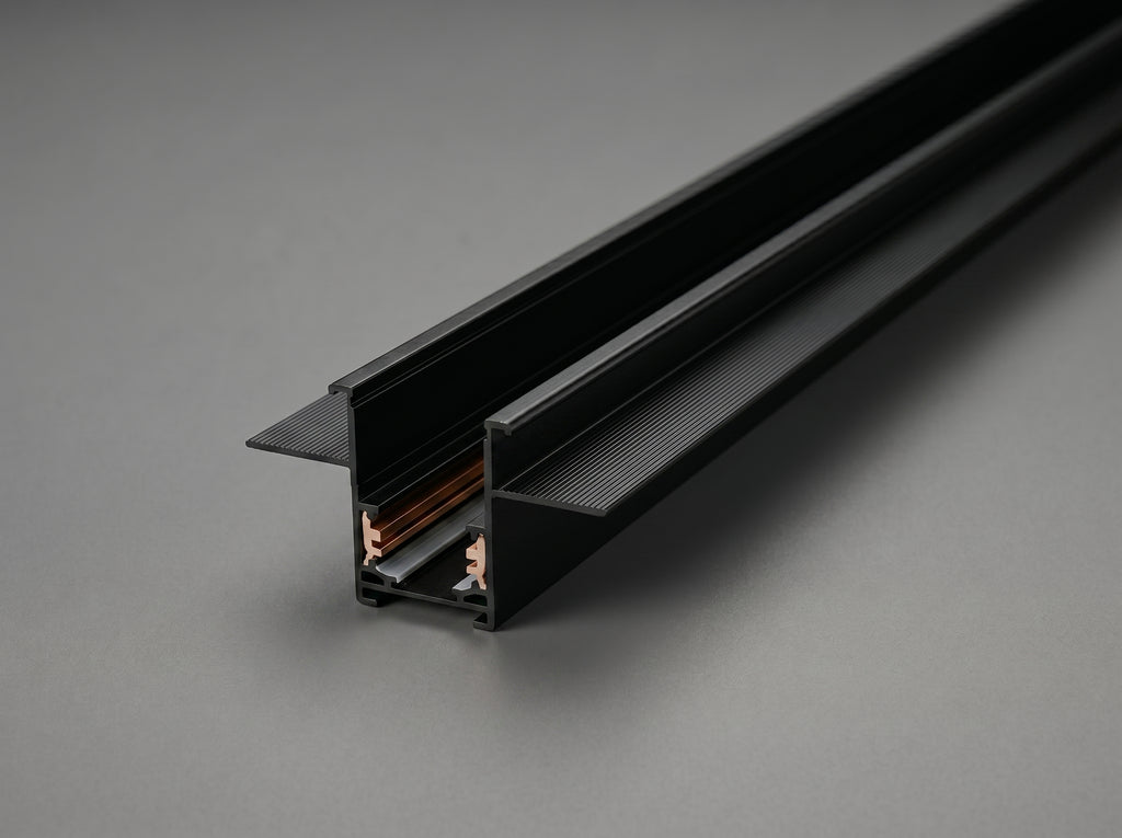 TRK recessed magnetic track channel for false ceilings