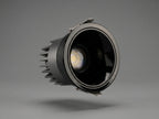 ROLEX black tiltable COB spot light with anti-glare gun black reflector
