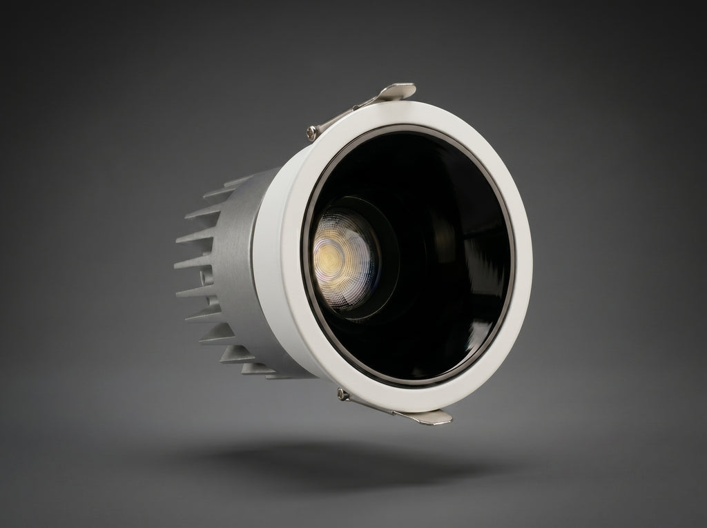 ROLEX 12W tiltable COB spot light in white housing