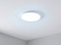 Soft Light diffused round LED surface light, 3-in-1 CCT front view