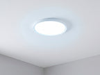 Soft Light diffused round LED surface light, 3-in-1 CCT front view