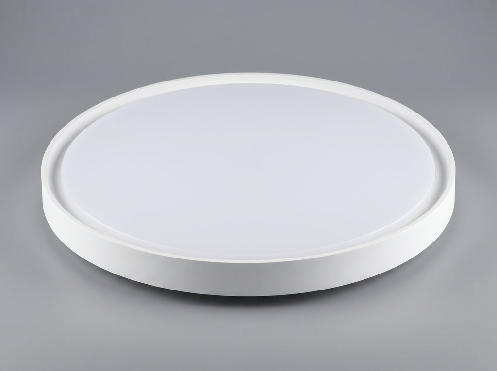 Soft Light diffused round LED surface light, 3-in-1 CCT side view