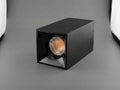 SQ CYLINDER SF 12W surface mounted COB light in black