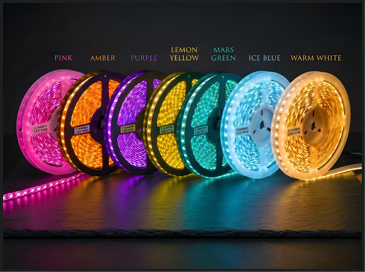 Single colour LED strip light