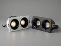 TWIN COB spot light, 14W and 24W, with anti-glare gun black reflector