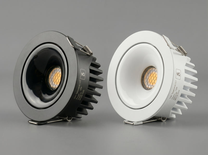 Y75 honeycomb anti-glare downlight, 7W and 12W