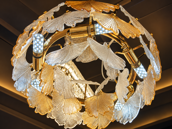 Golden Canopy Leaf Chandelier (Z71)