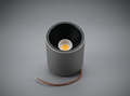 D2066SF silver cylinder COB downlight, 8W and 15W